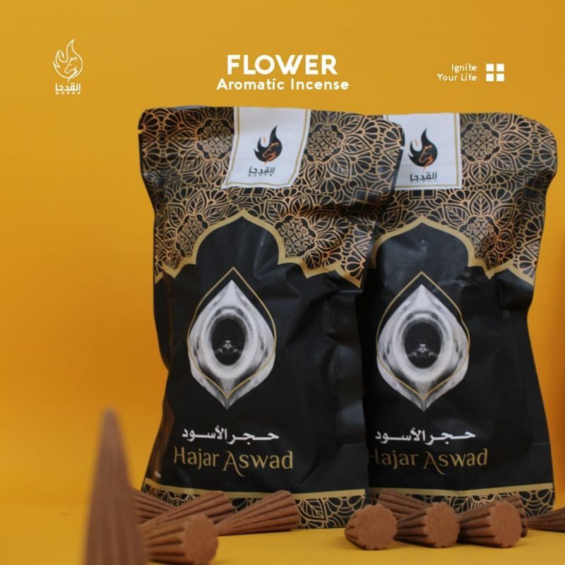 Buhur Dupa Kerucut Hajar Aswad isi 50pcs By Qodha / Dobha - Bukhur Bakhour Gaharu Pengharum Ruangan Aromaterapi