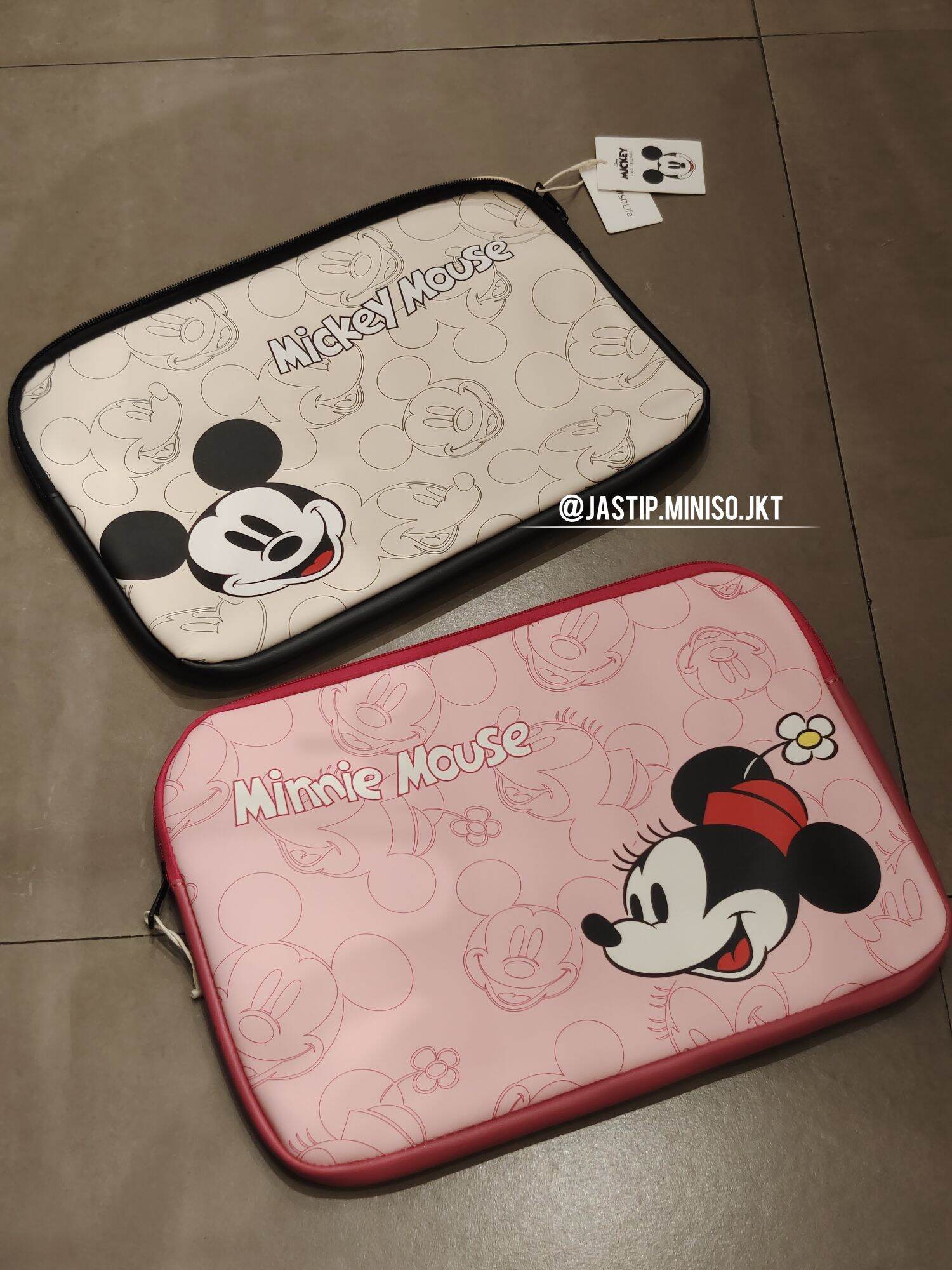 MINISO 🆕 Tas Laptop MICKEY MOUSE MINNIE MOUSE Collection (sz