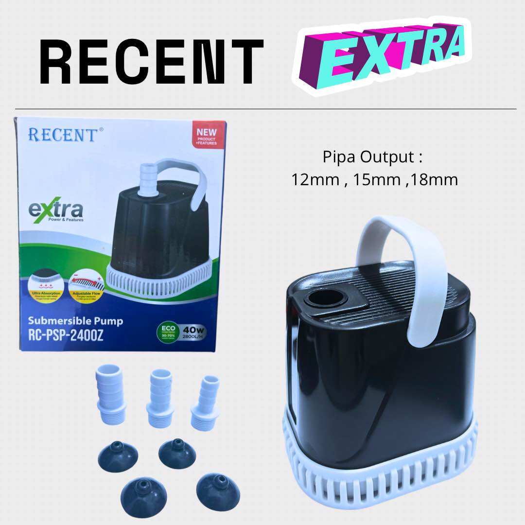 RECENT RC PSP 2200Z / 2300Z / 2400Z / 3200Z / 3400Z POMPA AQUARIUM SUBMERSIBLE PUMP EXTRA POWER FEATURES