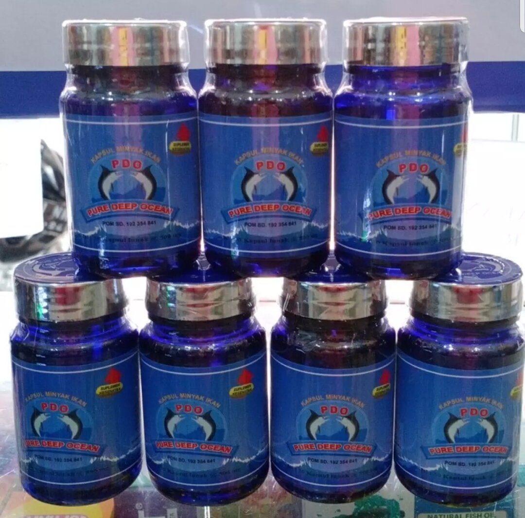 PDO 354 Kapsul Minyak Ikan Pure Deep Ocean Suplemen Herbal Original ...