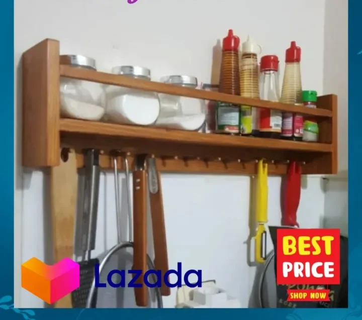 Rak Bumbu Dapur Tempel Dingding Minimalis Lazada Indonesia