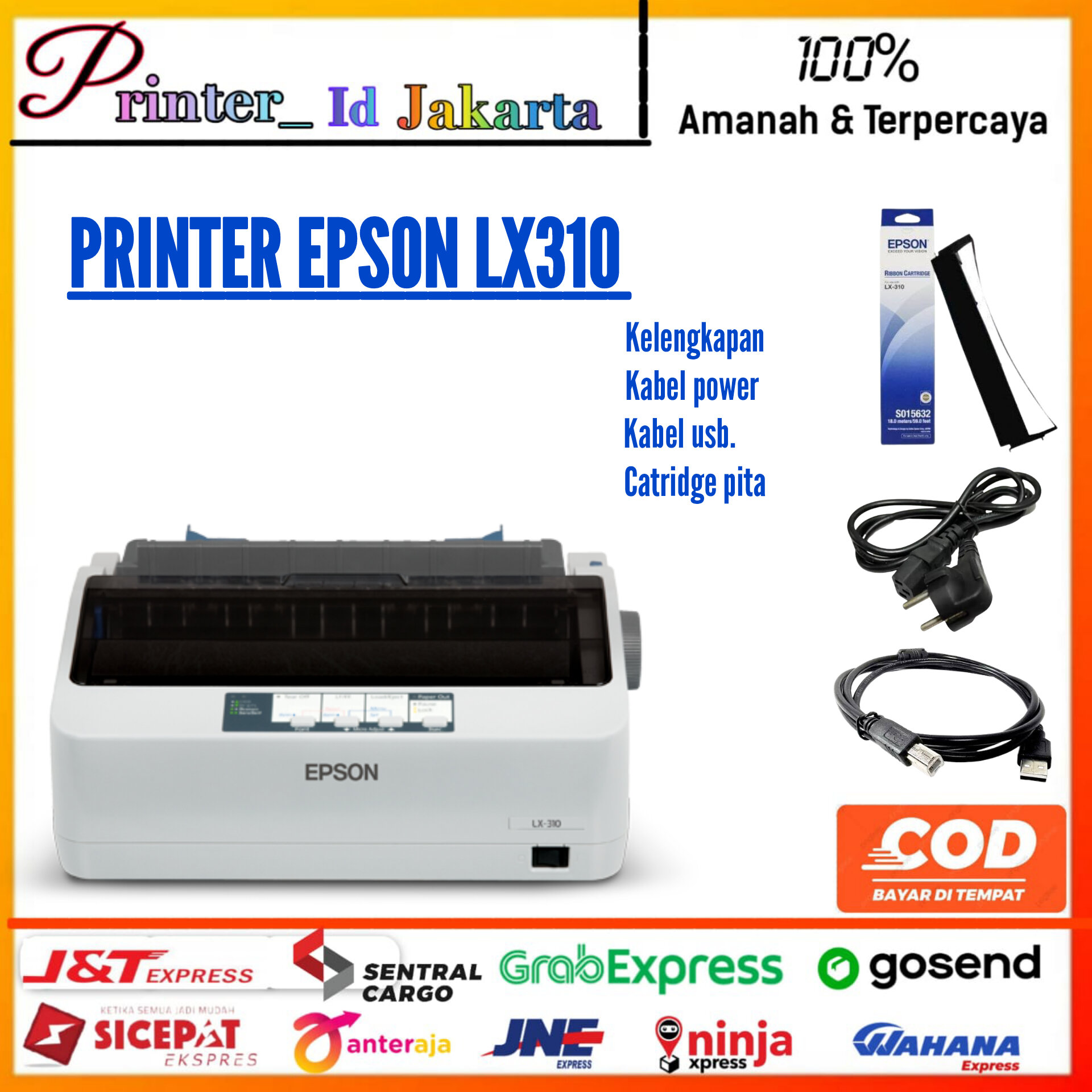 Printer Dot Matrix Epson Lx310 Lx 310 Bergaransi Lazada Indonesia 0519