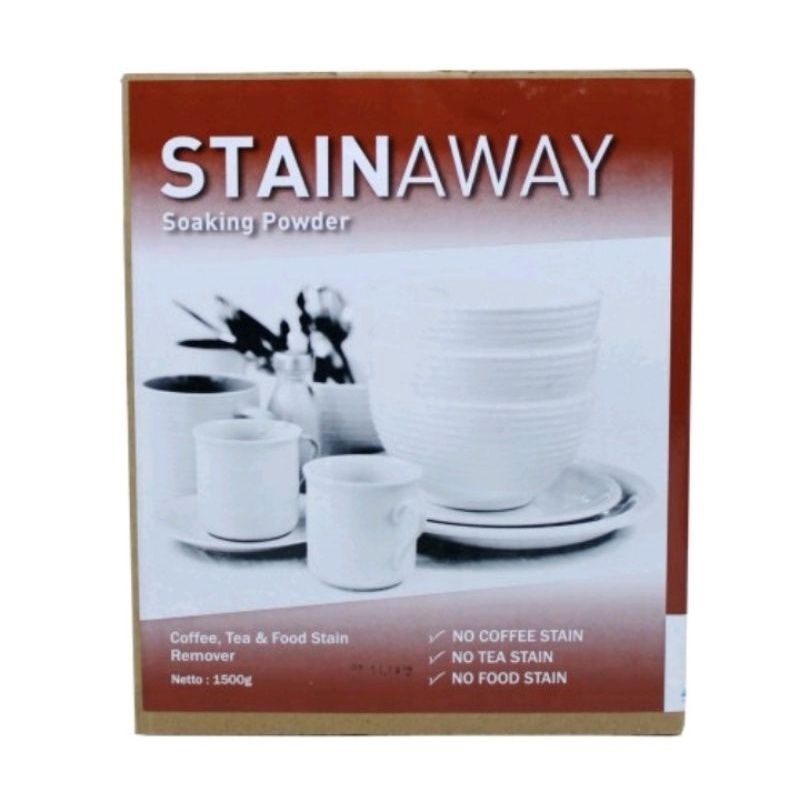STAINAWAY SOAKING POWDER 1,5 kg / Pembersih penghilang noda kopi dan teh