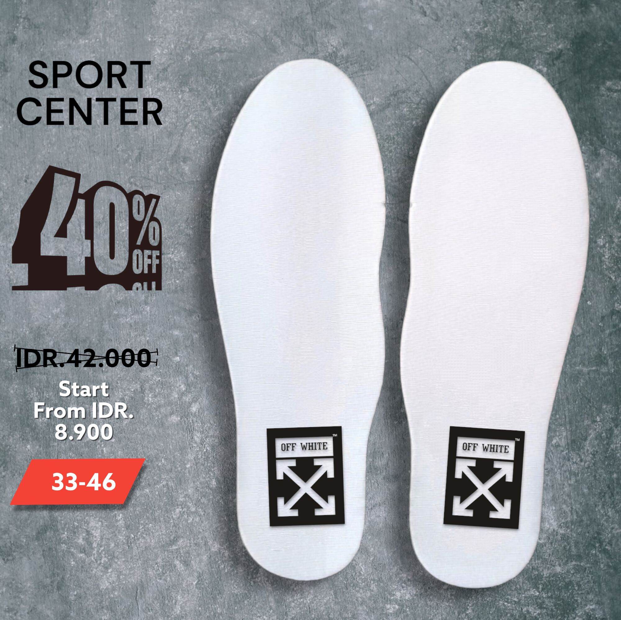Insole Sepatu/Alas Dalam Sepatu Off White Series Pria Wanita