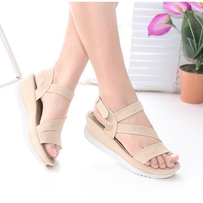 sandal tali wanita flat winback binaia kuning
