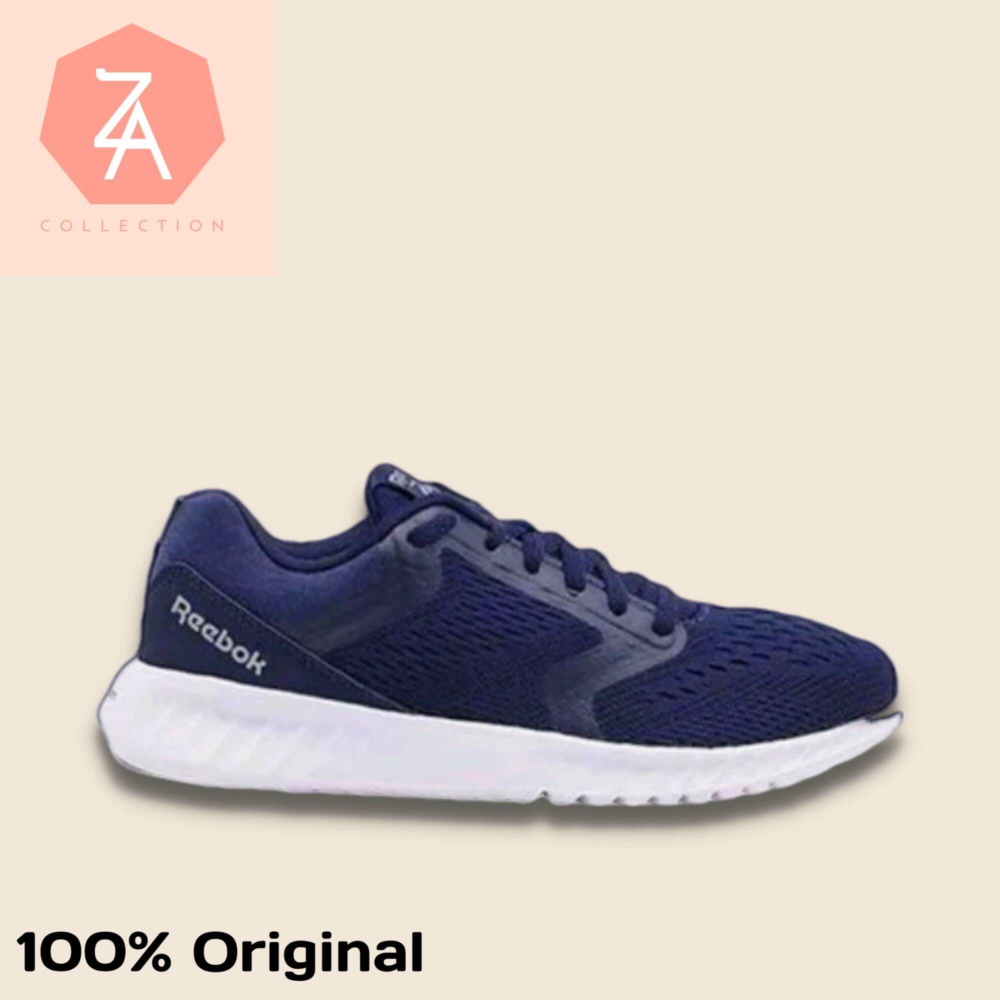 reebok navy running shoes