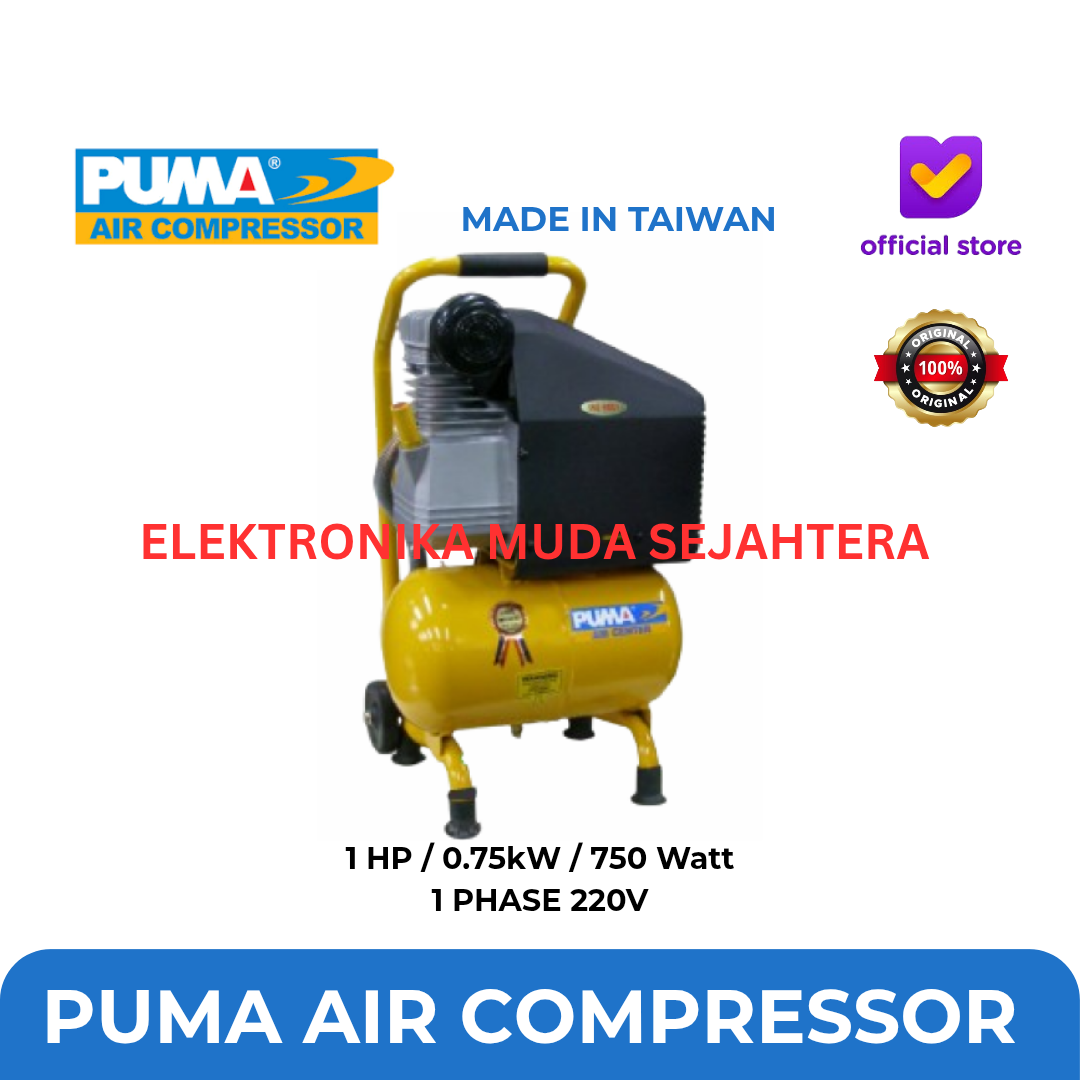 Puma Portable Wind Compressor 1Hp 1Phase 220V Ac1010 Harga 5,820,000 rupiah*Gratis Ongkir