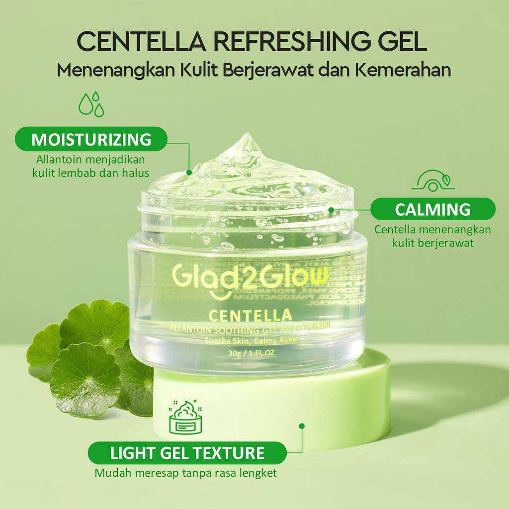 Glad2Glow Centella Allantoin Soothing Moisturizer Gel 55 gram Repair