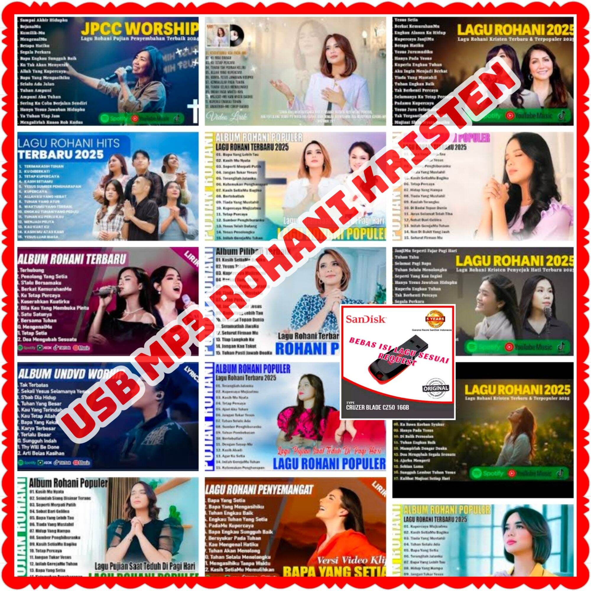 Haris Rohani USB LAGU ROHANI KRISTEN-USB LAGU ROHANI BARU-FLASHDISK USB FULL LAGU ...
