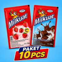 Milkuat Paket 10pcs Minuman Susu Rasa Stroberi dan Cokelat 50ml