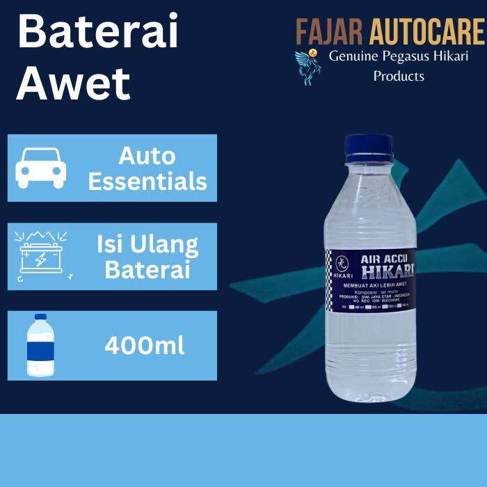 Air Aki Hikari 400ml Harga 2,900 rupiah*Gratis Ongkir