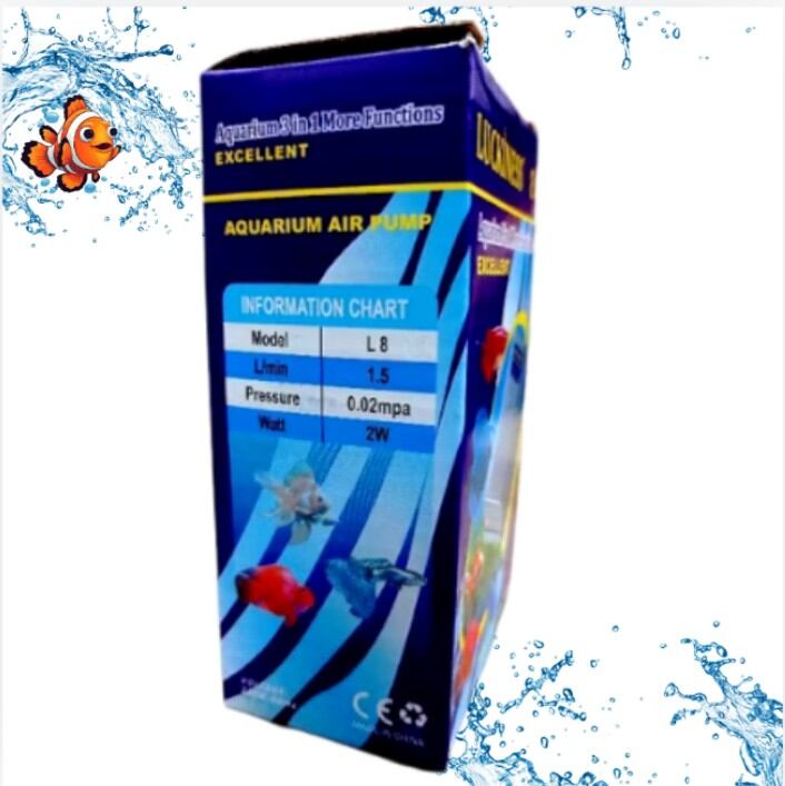 Pompa Udara Airpump Aerator lubang satu LUCKINESS L8