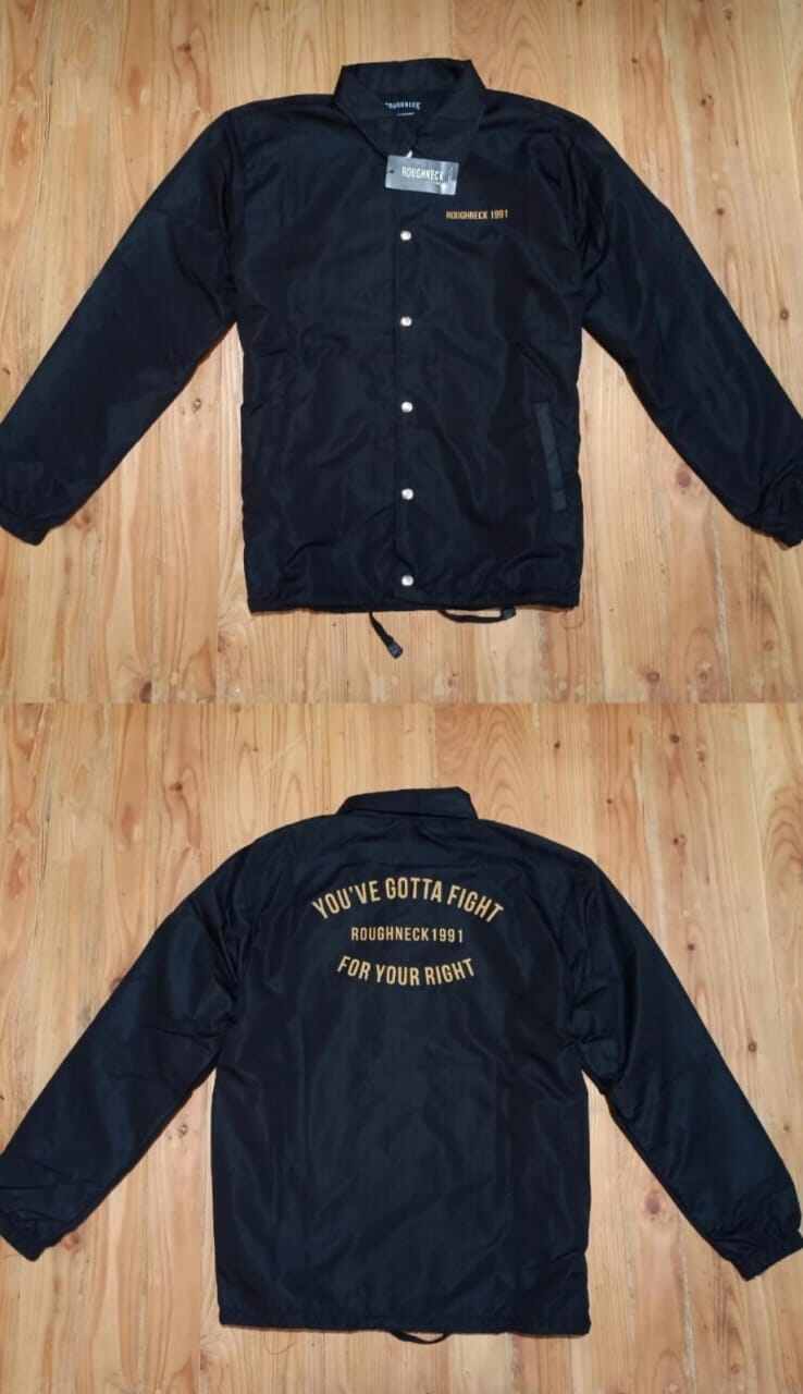 Roughneck Black Gold Coach Jacket Lazada Indonesia