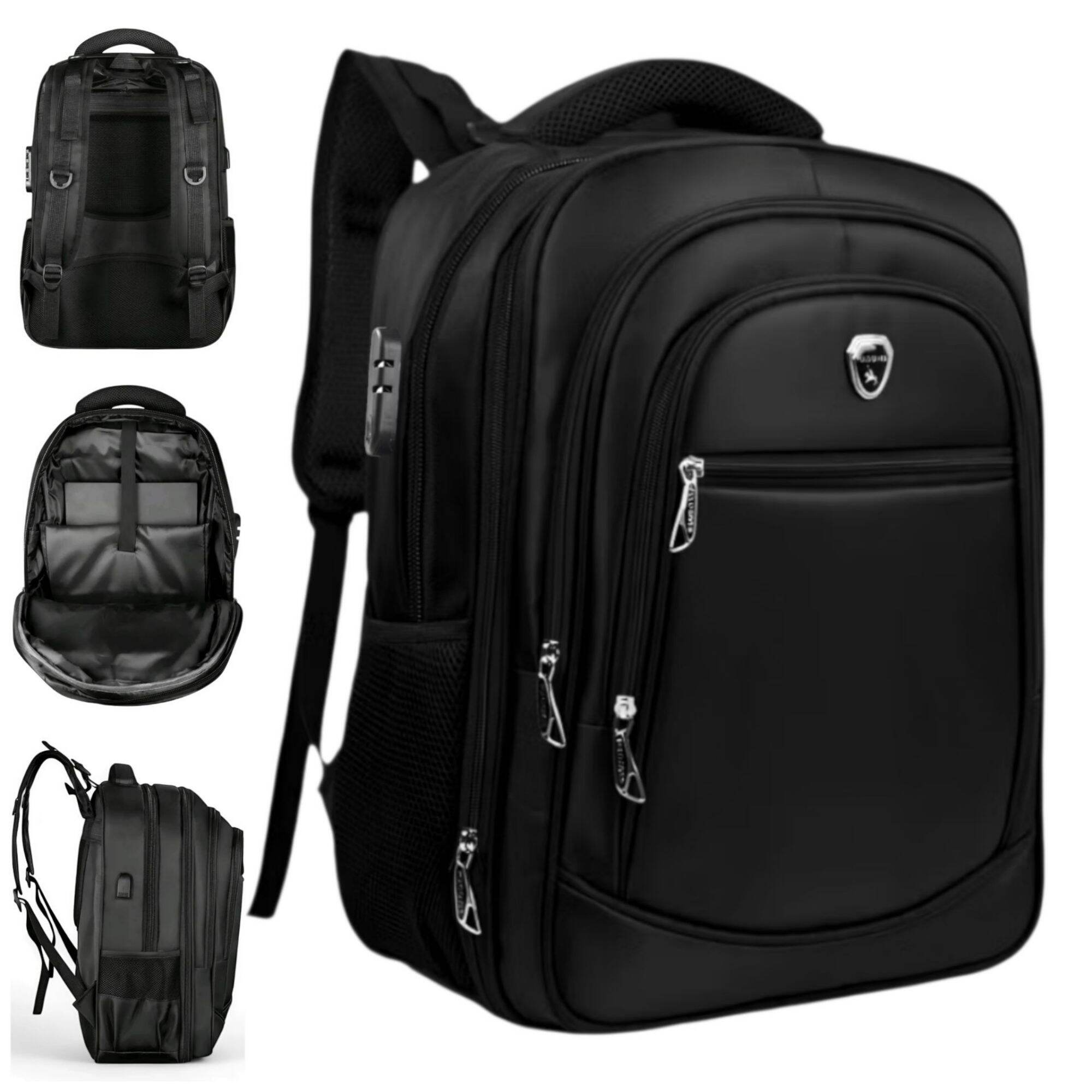 Polo gives 20 in jumbo laptop backpack expandable multi space fit 20 inch Laptop Backpack-men's backpack - Merek Polo Gives Harga 151,999 rupiah*Gratis Ongkir