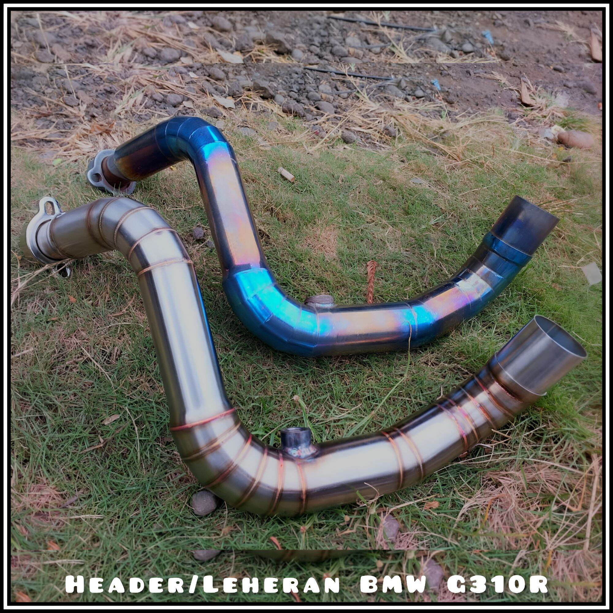 Header/Slip On BMW G 310 R Inlet 50/51 MM Stainless Steel Leheran Knalpot BMW G310R Harga 1,500,000 rupiah*Gratis Ongkir