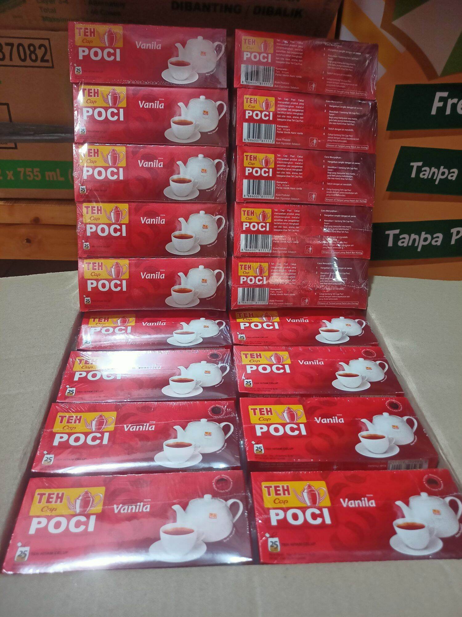 Teh Cap Poci 2gr x 25 teabags (5 kotak) | Lazada Indonesia