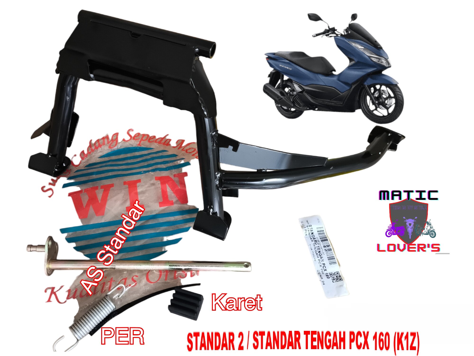 standar tengah standar pcx 150 k97 dan Pcx 160 k1z new lokal