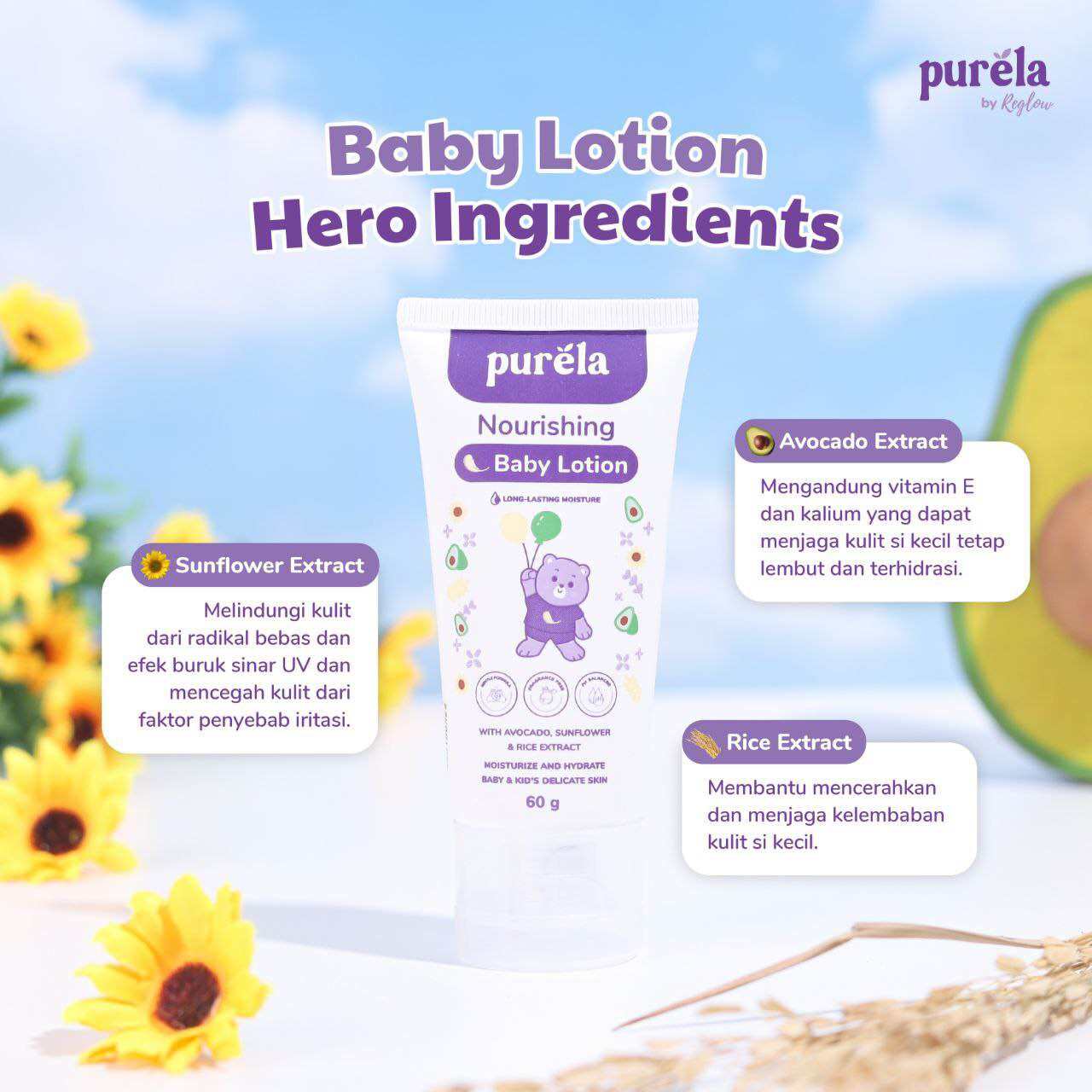 Purela Nourishing Baby Lotion - Purela By Reglow - Purela By Dr.Shindy ...