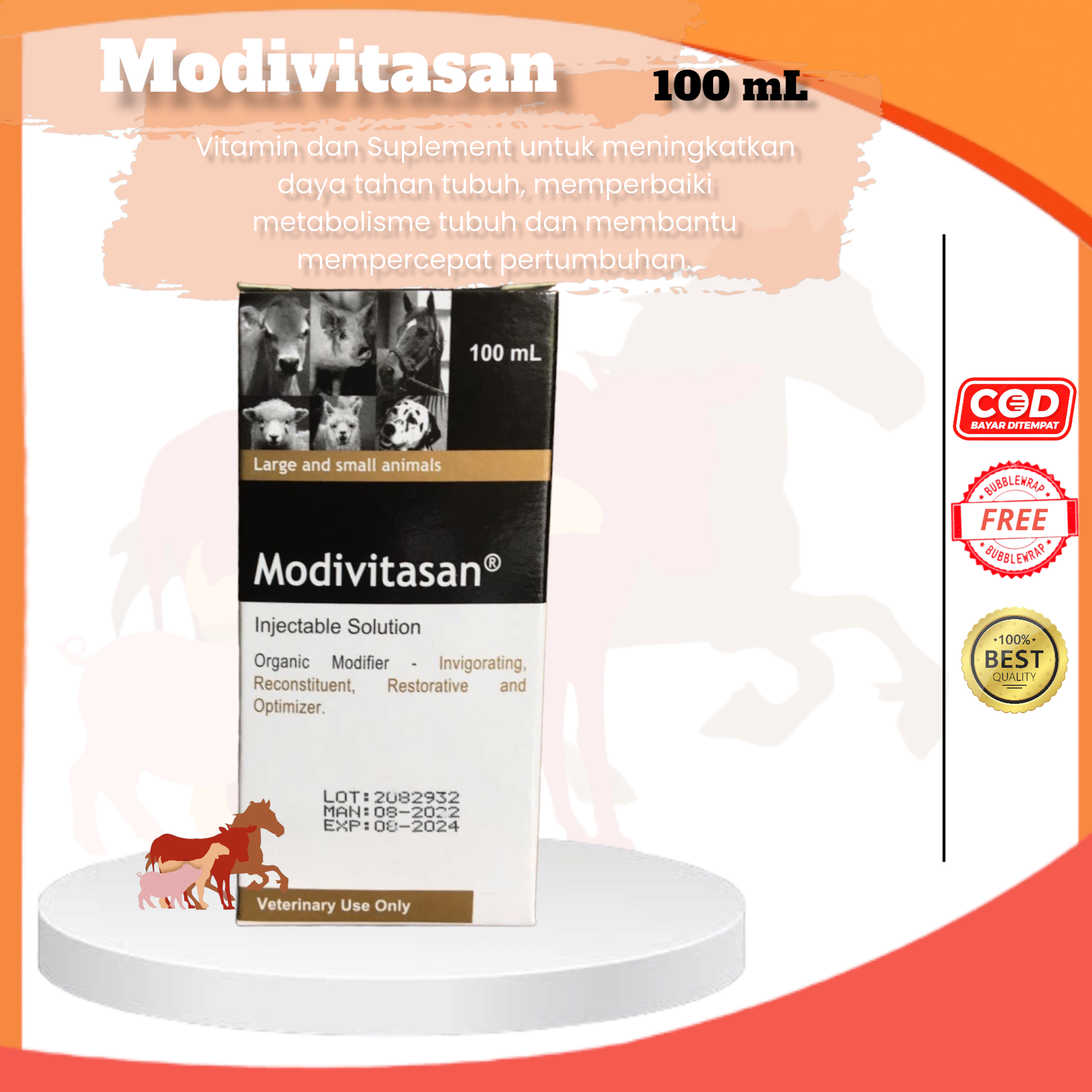 Modivitasan Ml Multivitamin Lengkap Beserta Asam Amino Dilengkapi Penguat Otot Dan