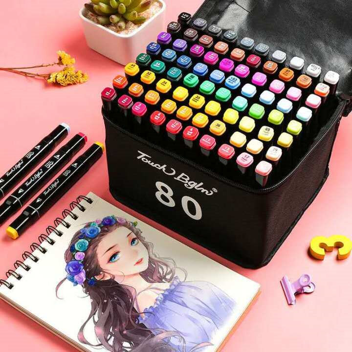 Jual Double Head Marker Pen Art Sketch Brush Markers for Journaling di  Seller Homyl - Shenzhen, Indonesia