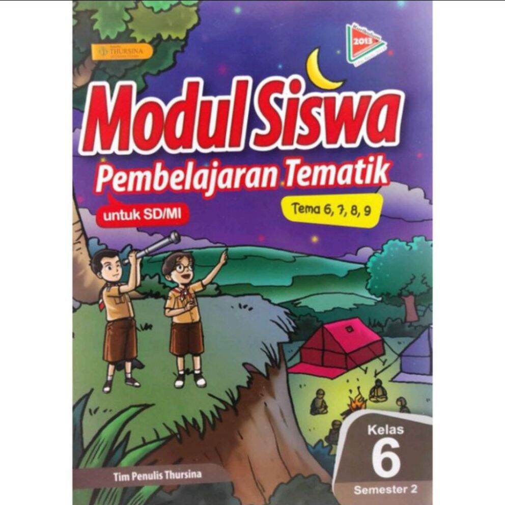 Buku Modul Siswa Pembelajaran Tematik Kelas Semester Thursina Lazada Indonesia