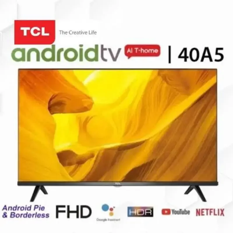 TCL LED TV 40 INCH 40A5 ANDROID 9.0 DIGITAL FHD NETFLIX