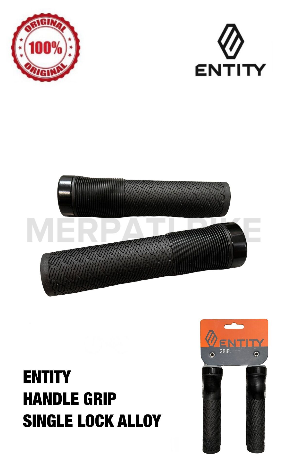 Entity Handle Grip Sepeda Single Lock Alloy Hand Grip Sepeda - Main Image