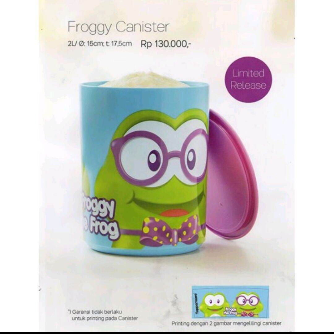 Poppy Tupperware Tupperware playful Canister poppy froggy toples | Lazada Indonesia
