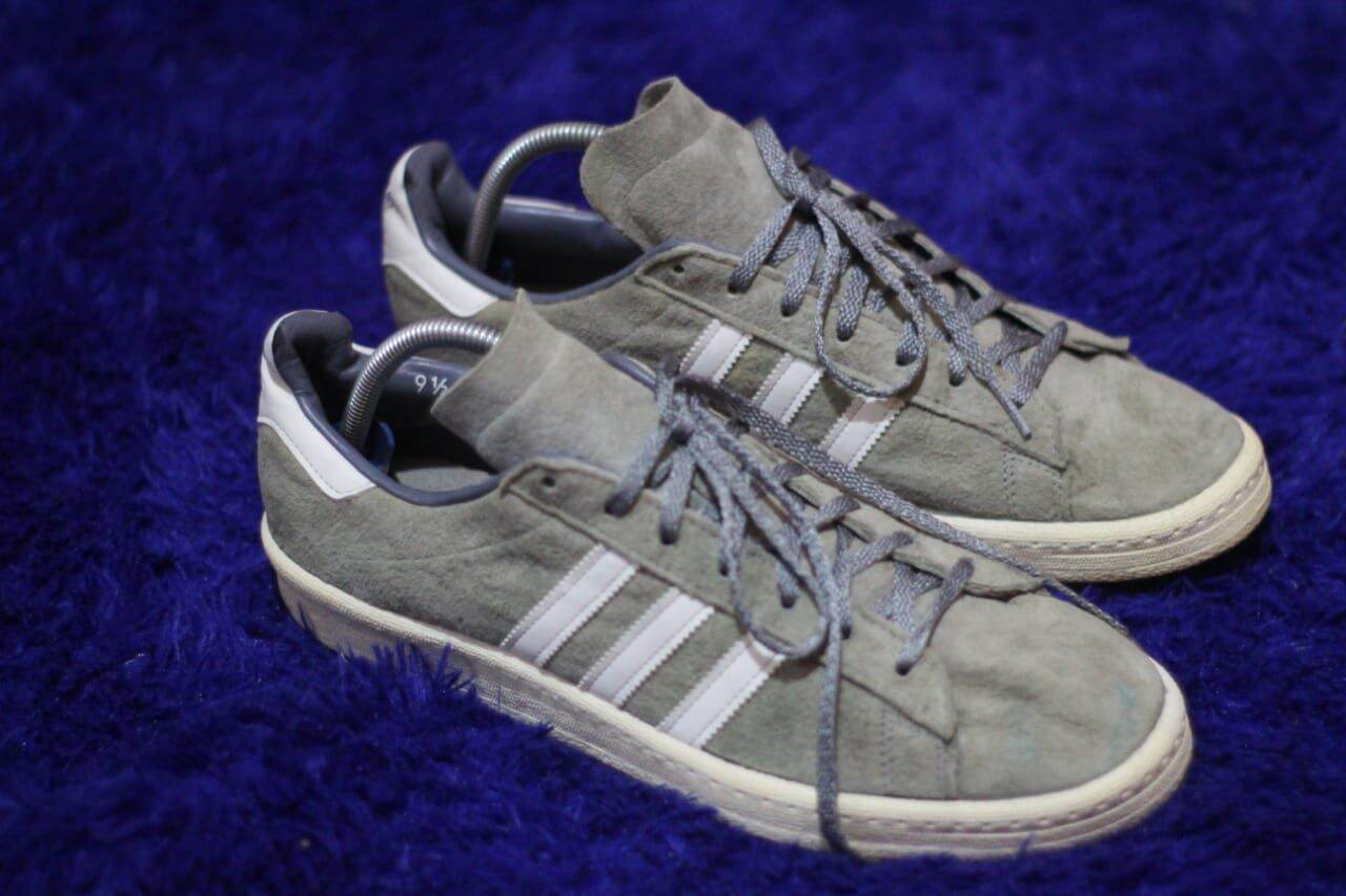 adidas gazelle silver green womens ADIDAS CAMPUS 80S SNEAKER, CBLACK/FTWWH – OZNICO main image 0