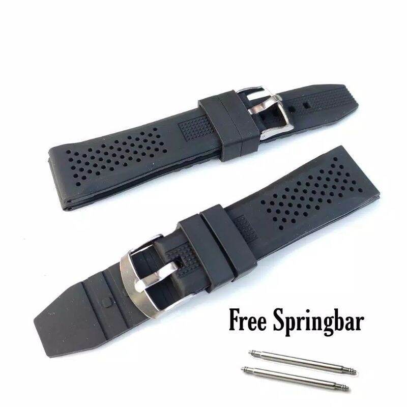 STRAP TALI JAM TANGAN ALEXANDRE CHRISTIE KARET UKURAN 22MM RUBBER STRAP