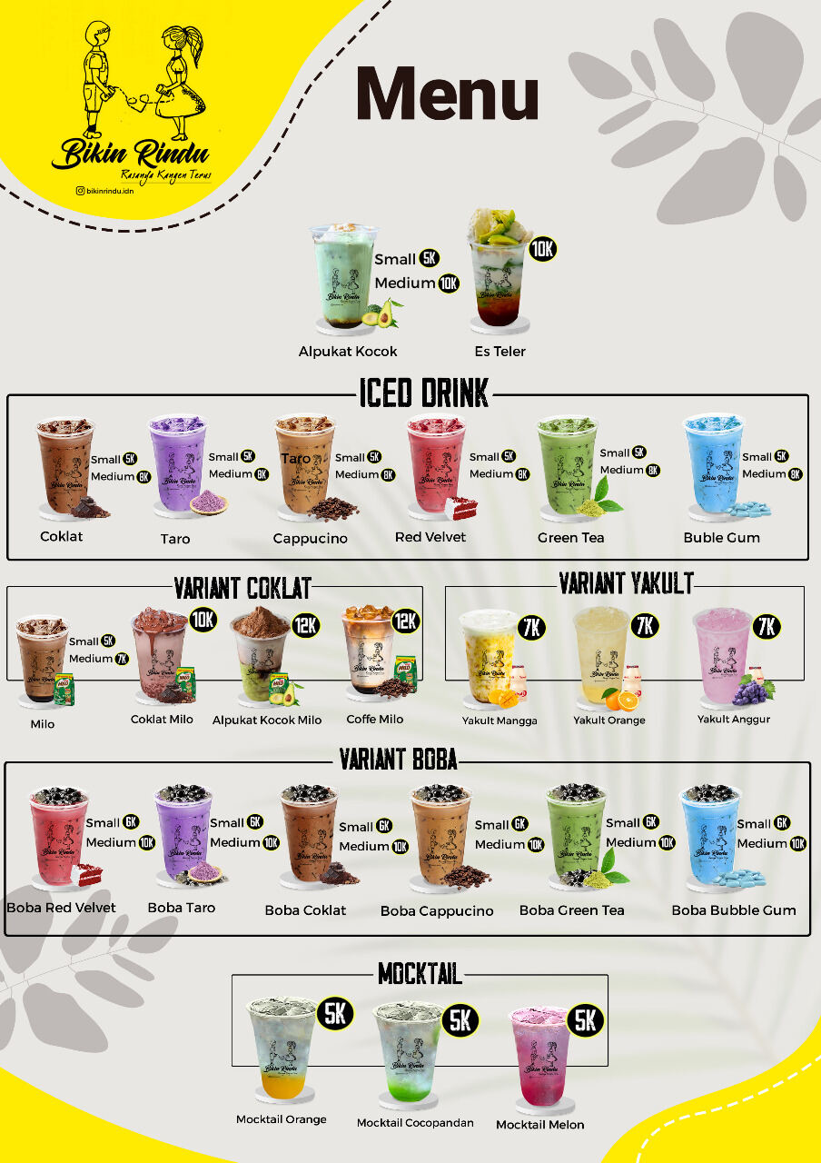 desain menu makanan dan Minuman free cetak + laminating | Lazada Indonesia