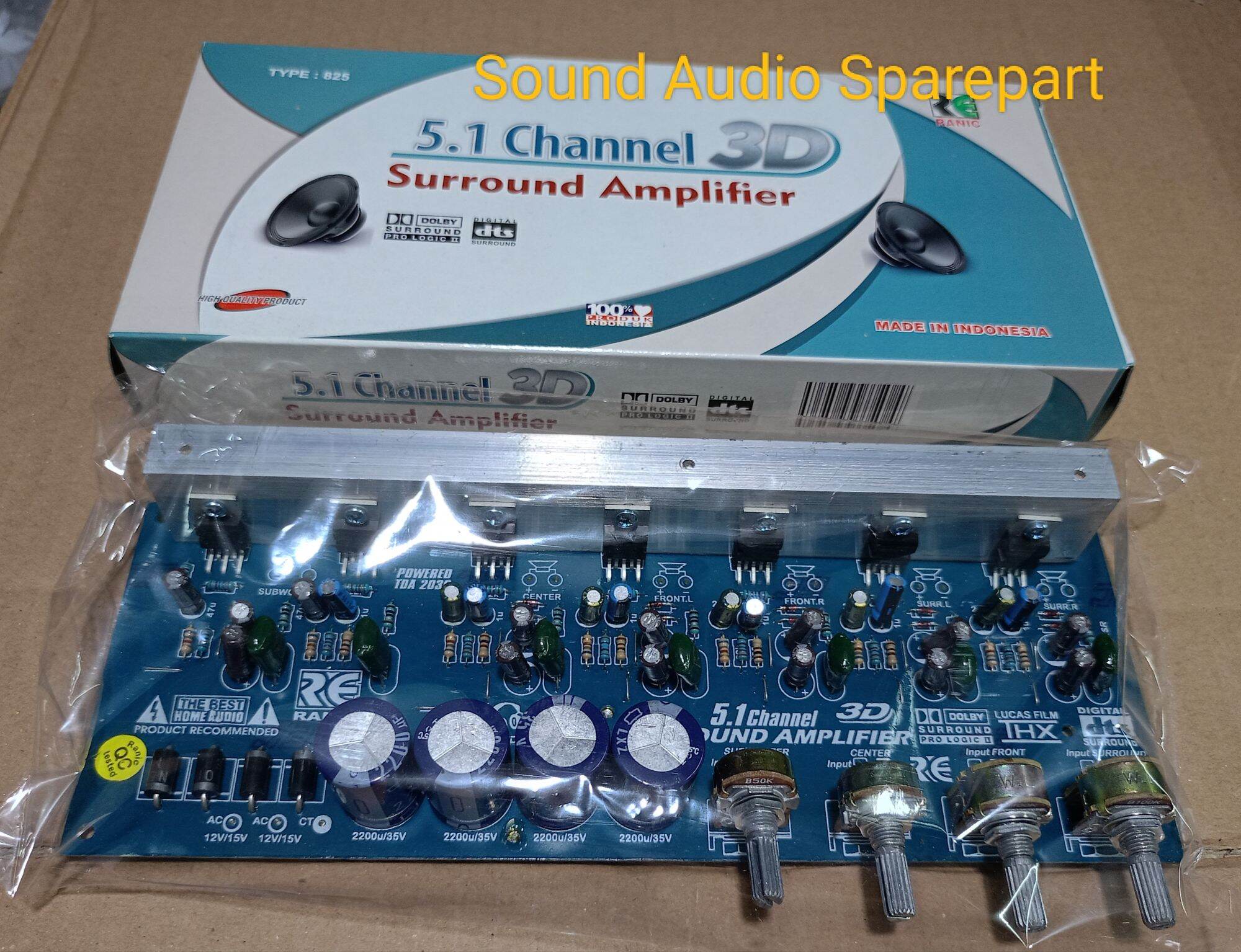 KIT POWER AMPLIFIER 5.1 CHANNEL 3D SURROUND / KIT POWER AKTIF HOME