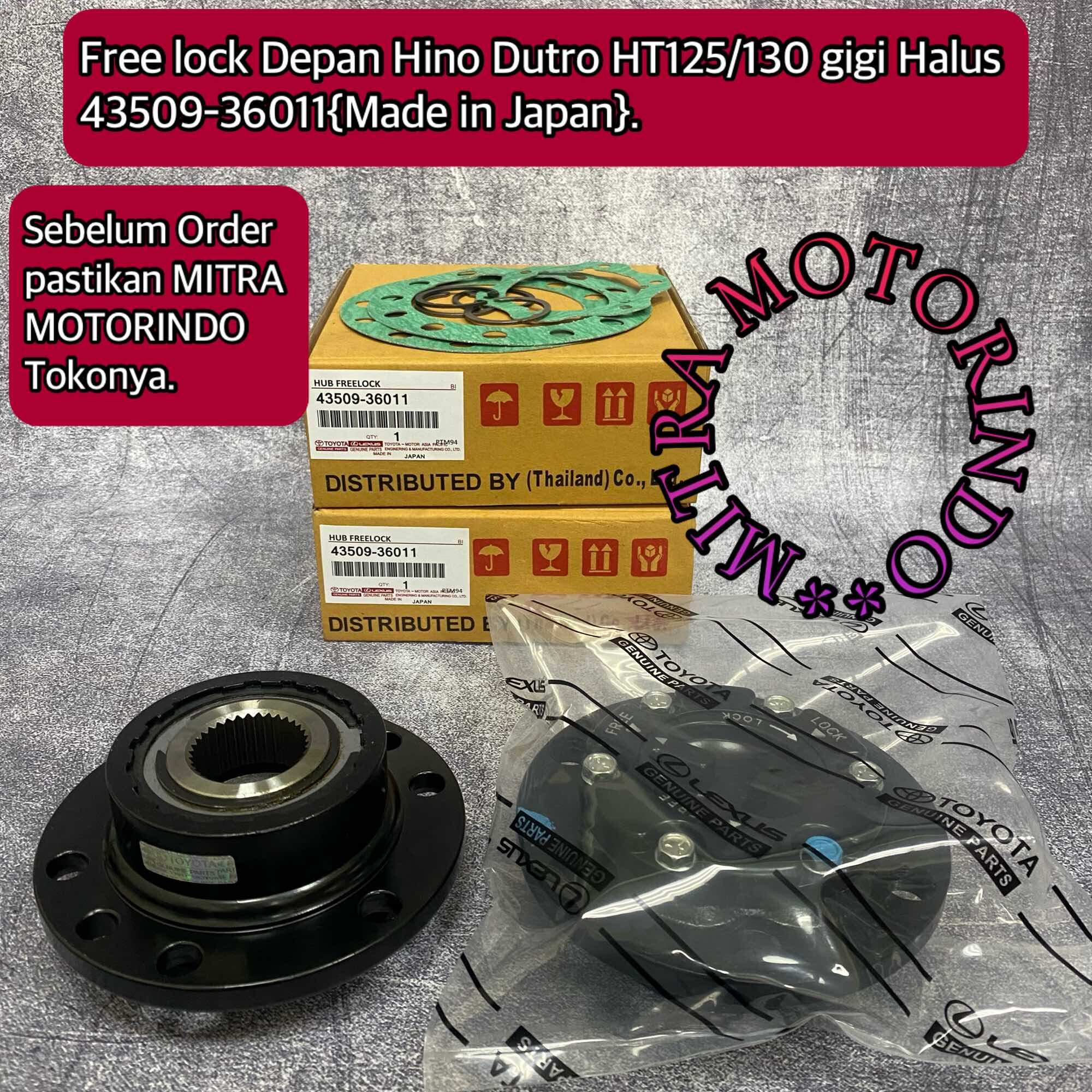 Free Lock Depan Hino Dutro HT125/130 Gigi Halus 43509-36011 Made In Japan Harga 1,325,000 rupiah*Gratis Ongkir