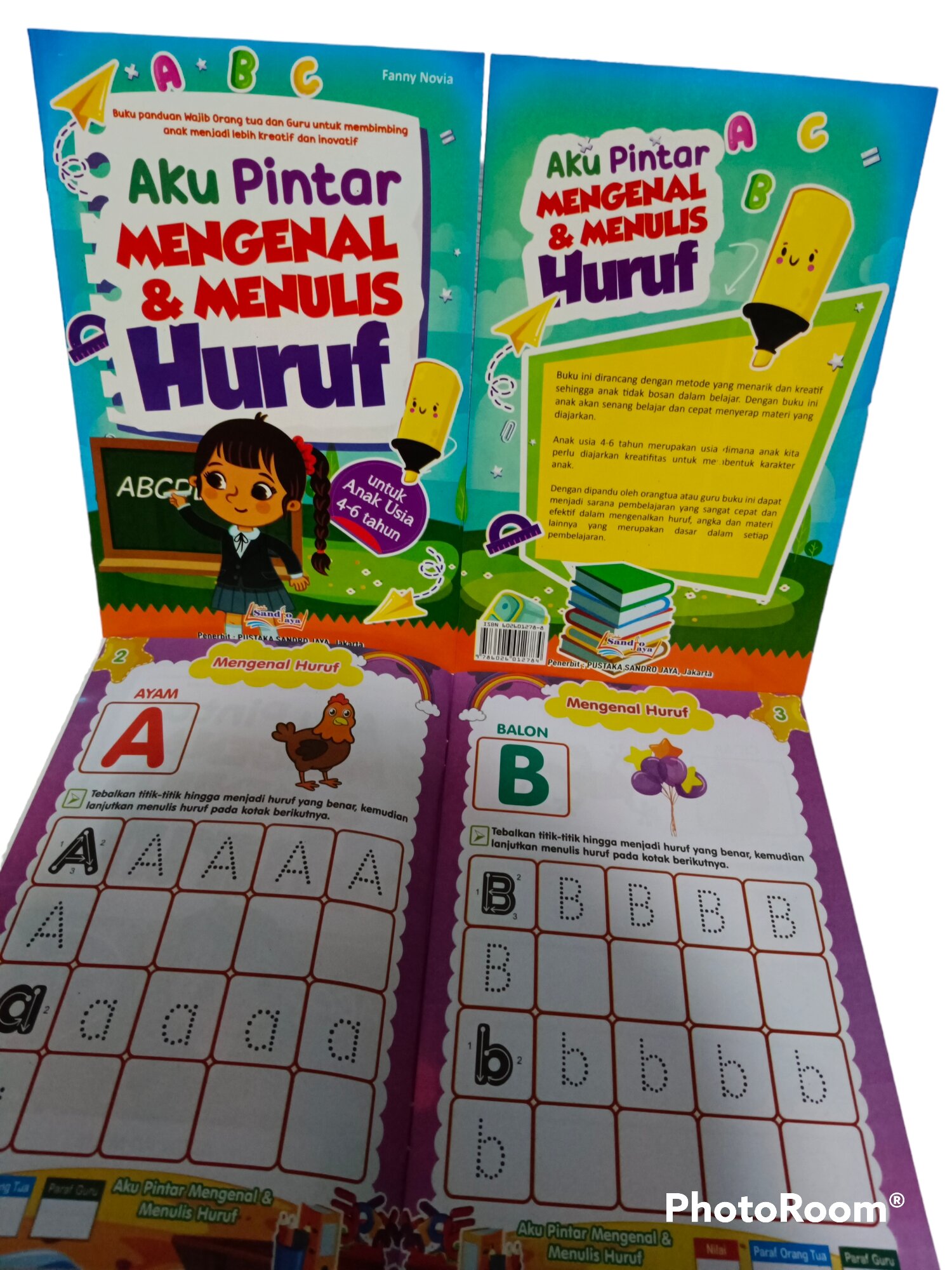 Buku Aku Pintar Mengenal Dan Menulis Huruf Untuk Anak Usia 4-6 Tahun ...