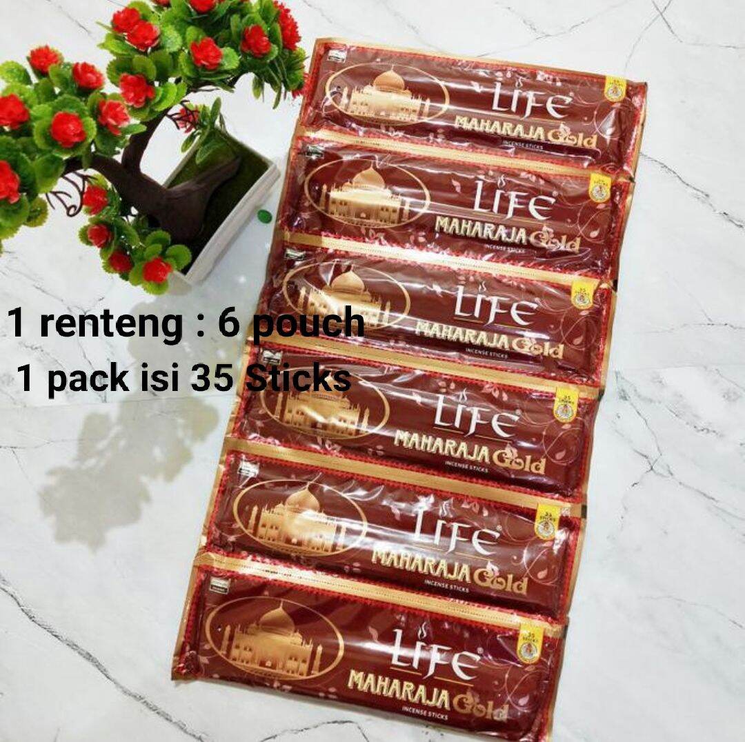Dupa Hio Maharaja Gold By Darshan India Per Renteng 6 Pouch