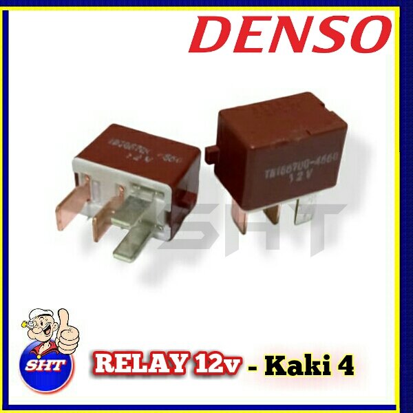 Relay 12v Kaki 4 Denso Coklat Lazada Indonesia