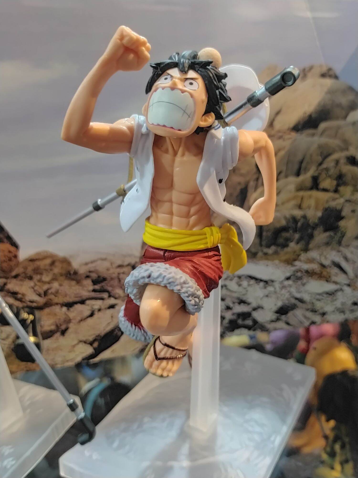 Luffy Action Figure Anime Statues Character Model Cool Toy Dolls Car Home Decorations Collectibles Gifts Games A-25CM QWEIAS One Piece Monkey D