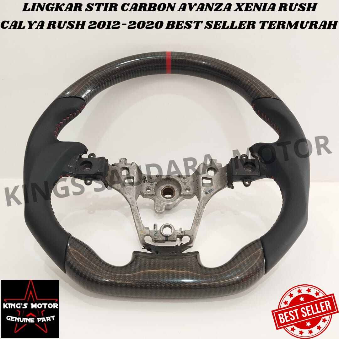 Lingkar Stir Carbon Avanza Xenia Rush Calya 2012-2020 Best Seller Termurah Harga 2,300,000 rupiah*Gratis Ongkir