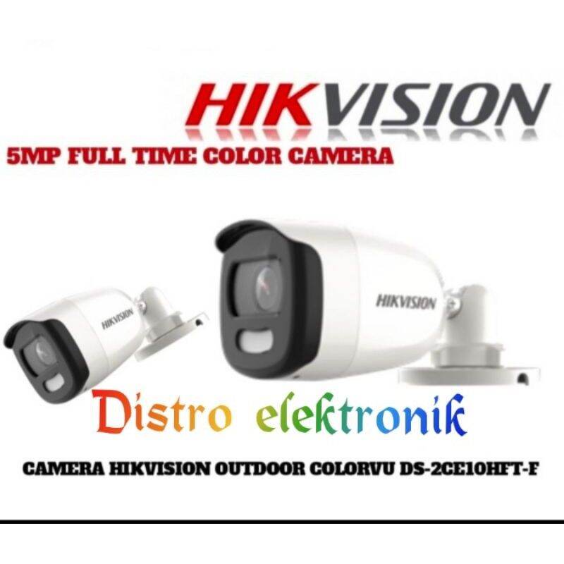 Camera Cctv Hikvision 5mp Colorvu DS2CE10HFTF Kamera Outdoor Full