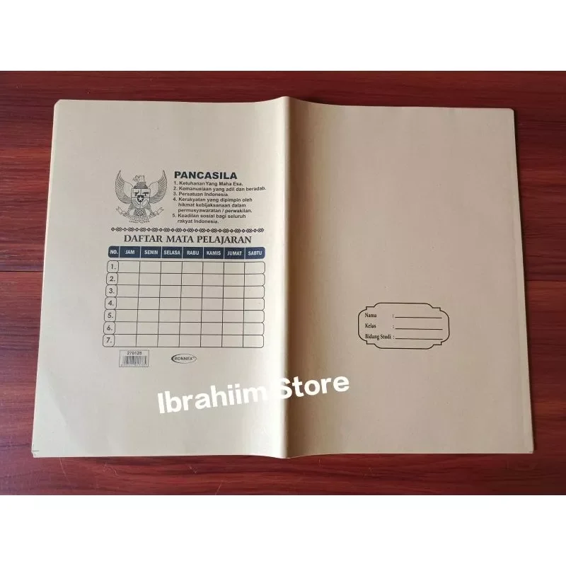 (ISI 20 PCS) SAMPUL BUKU BOXY COKLAT MURAH ISI 20