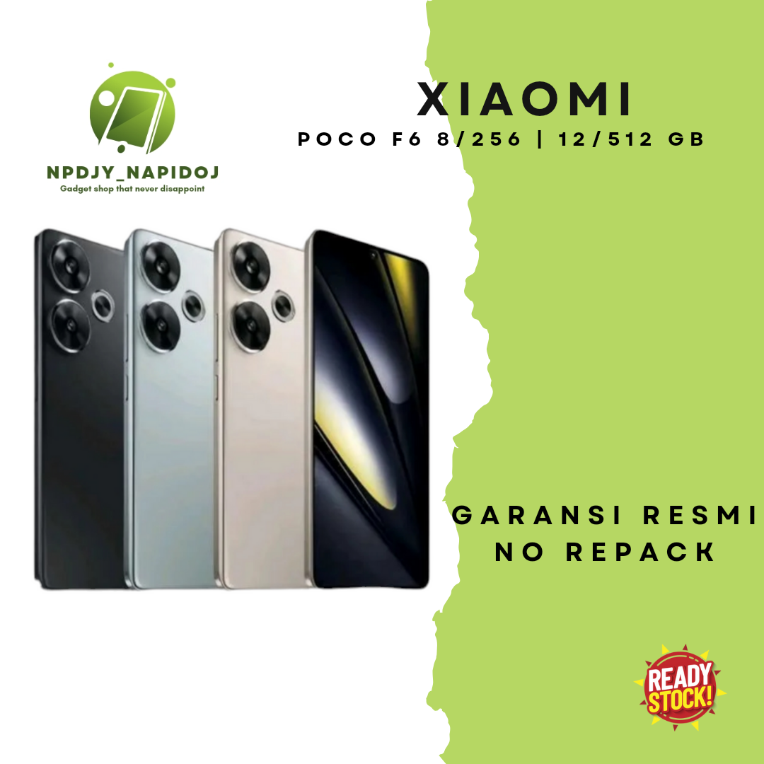 Xiaomi Poco F6 8/256 | 12/512 Snapdragon 8s Gen 3 Garansi Resmi Harga  5,799,000 Ringgit*Penghantaran Percuma