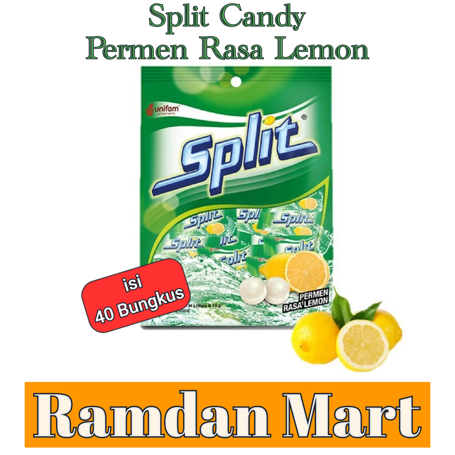 Split Candy Bag 40 Pcs - Permen Rasa Soda Lemon | Lazada Indonesia
