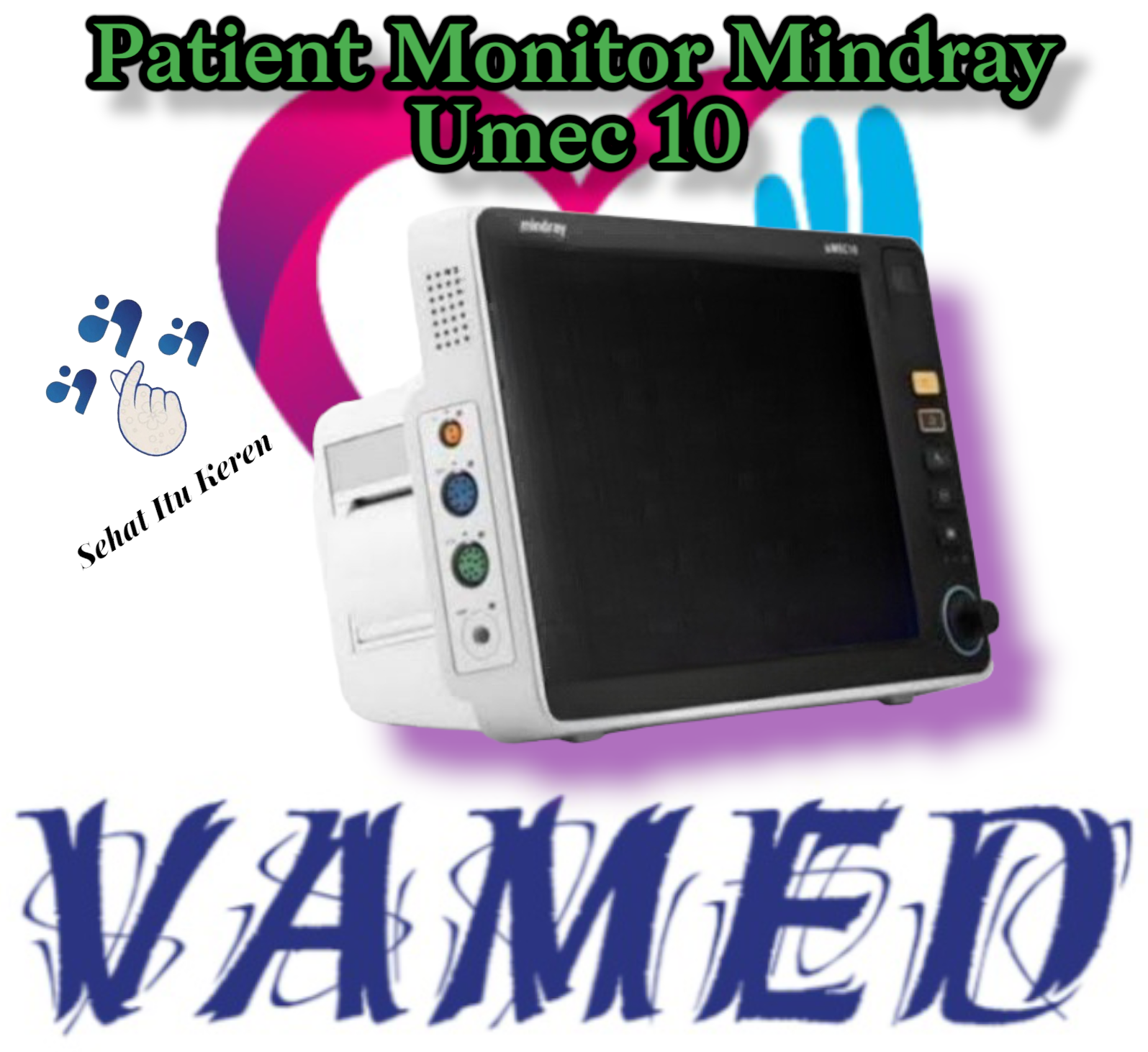 patient-monitor-mindray-umec-10-alat-ukur-detak-jantung-lazada