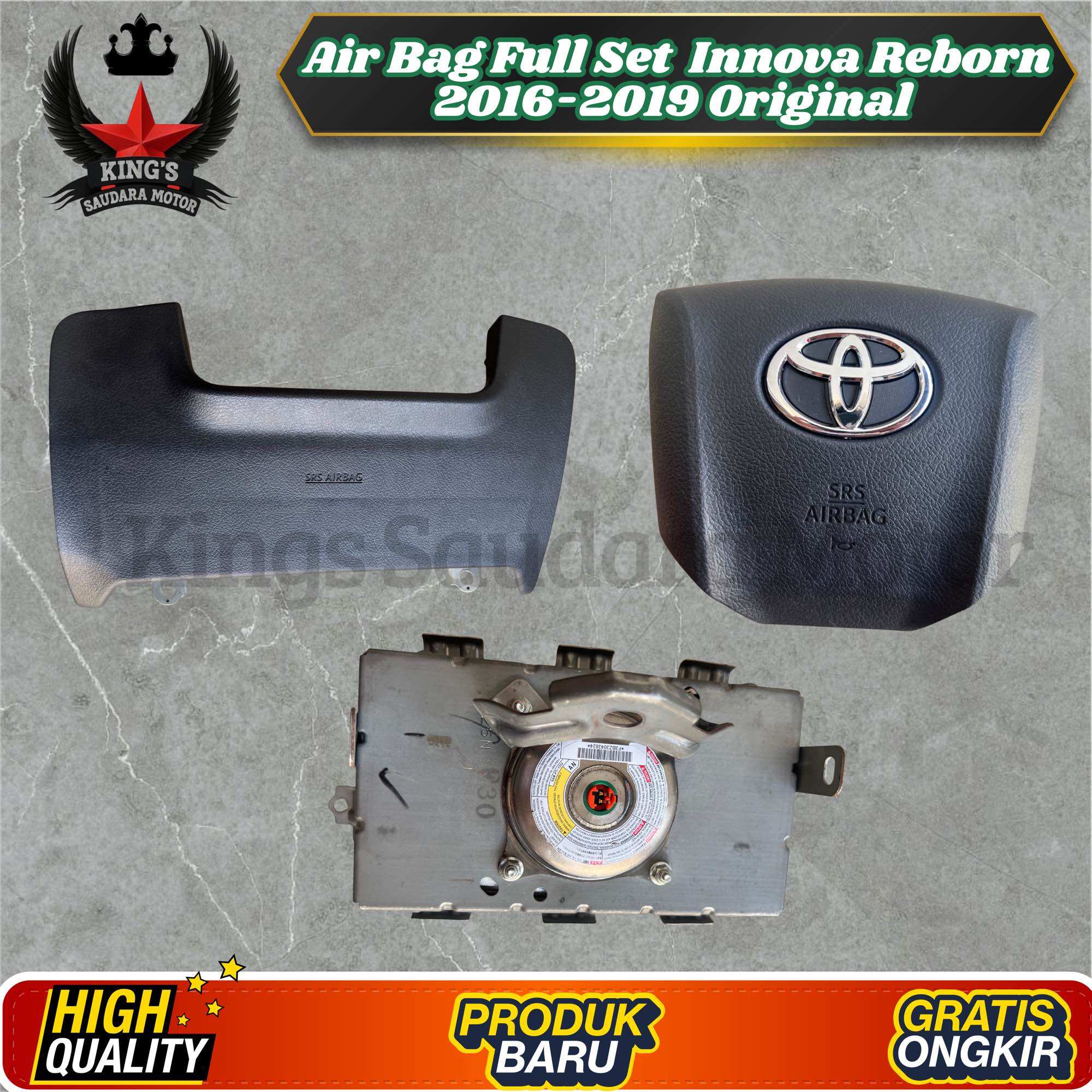 air Bag Full Set Innnova Reborn 2016-2022 Original Best Seller Termurah Harga 5,000,000 rupiah*Gratis Ongkir
