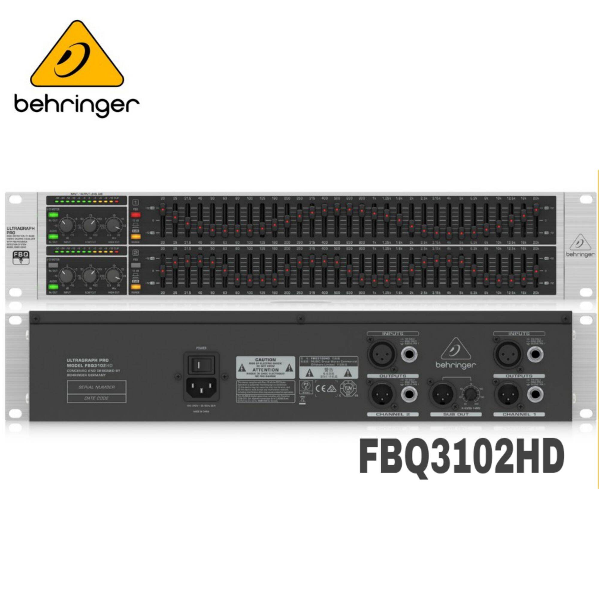 EQUALIZER Behringer FBQ 3102 HD 31-band Stereo FBQ3102 HD | Lazada