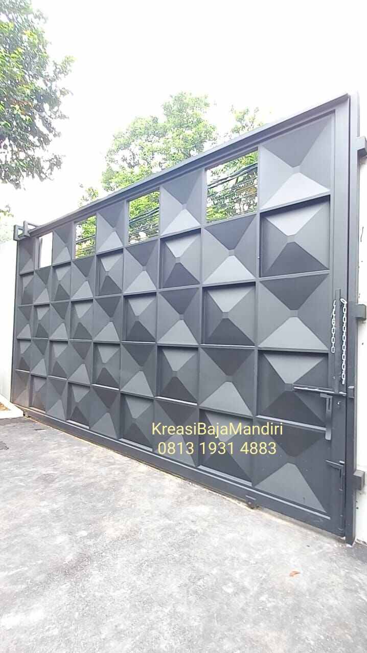 Pintu Gerbang Minimalis Moderen / Pintu Gerbang 3D Model Minimalis