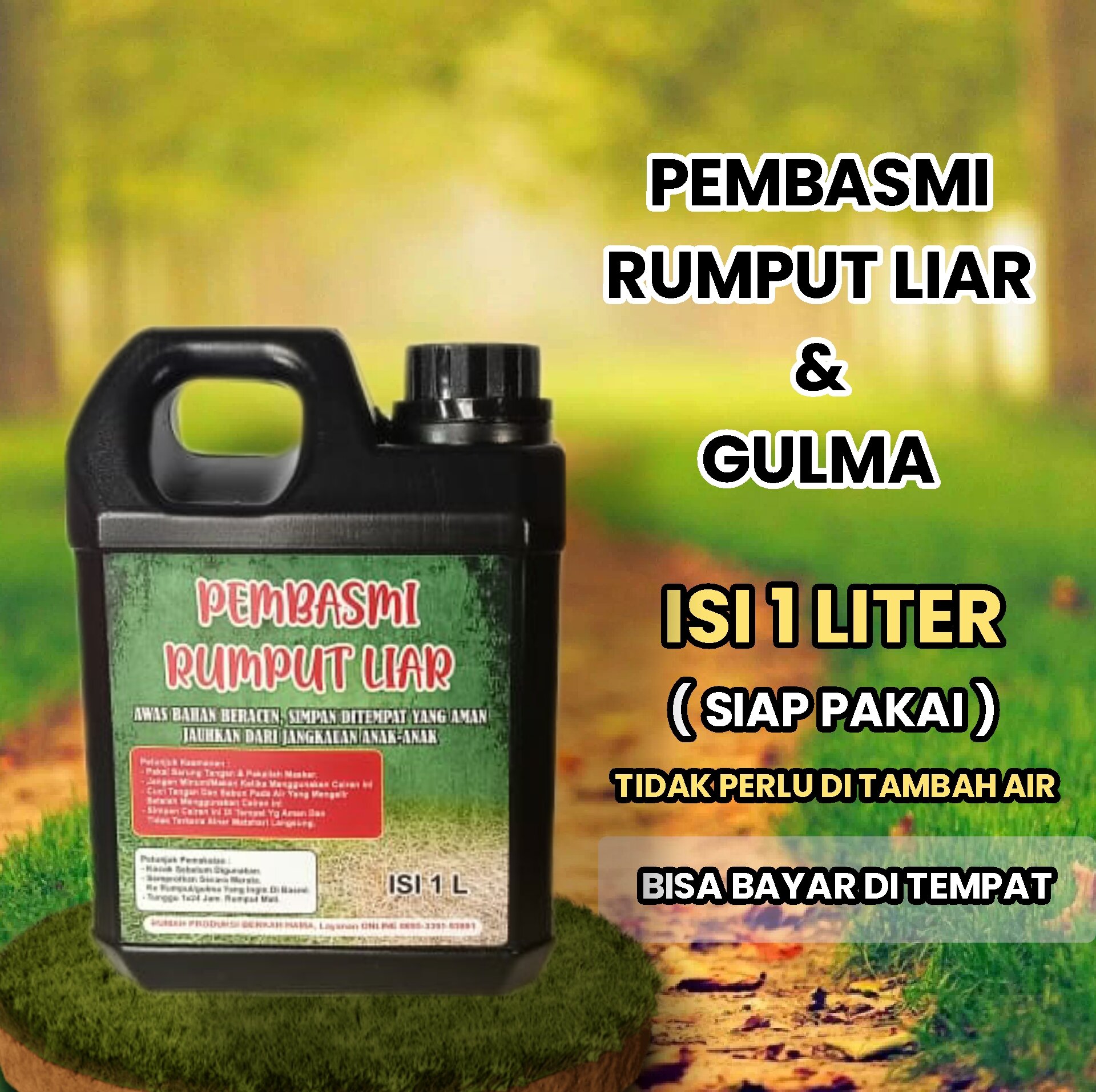 Cairan Pembasmi Rumput Liar Gulma Siap Pakai Isi Liter Lazada