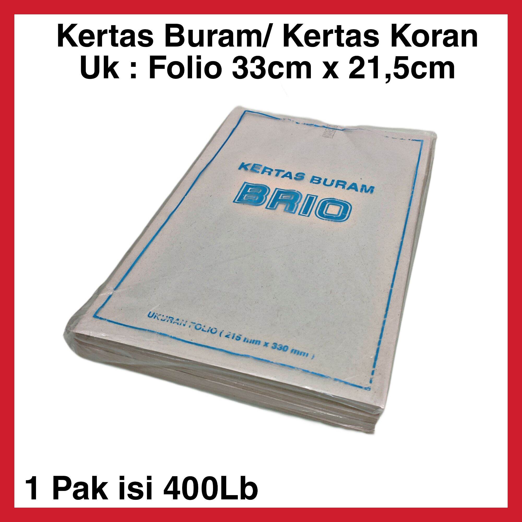 KERTAS BURAM F4 / KERTAS KORAN F4 1PAK 400LB | Lazada Indonesia