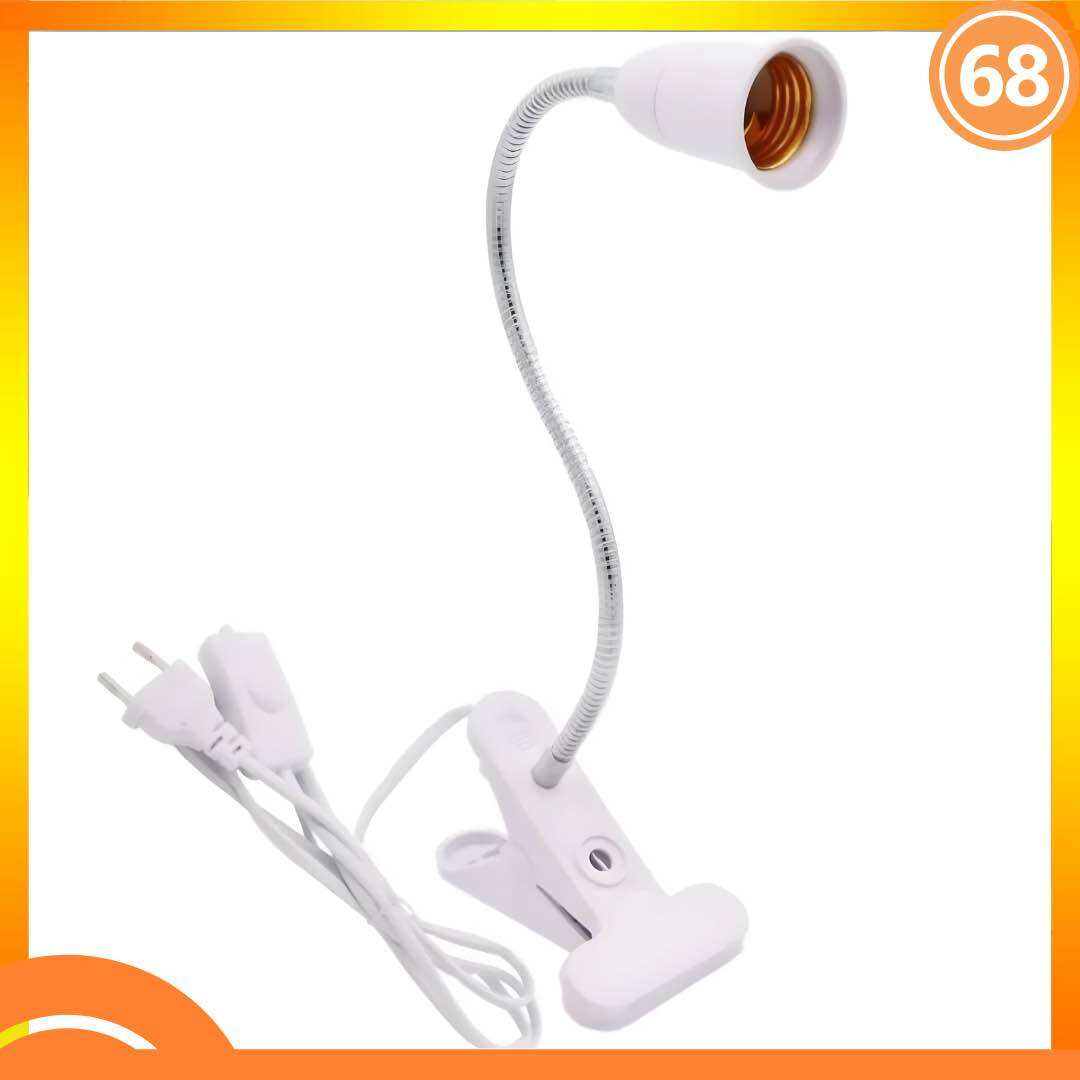 Lampu Meja Jepit Fleksible Minimalis Lampu Belajar Lampu Kerja Fitting E27