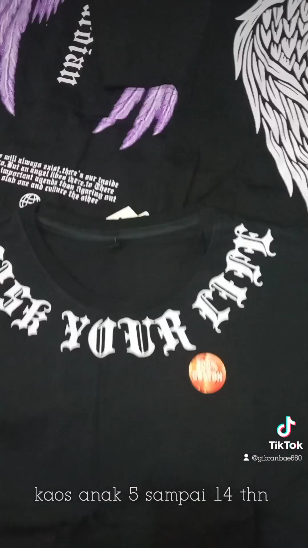 kaos anak leher sablon sayap gambar terbaru/atasan anak 3 tahun sampai 10 tahun grosiir